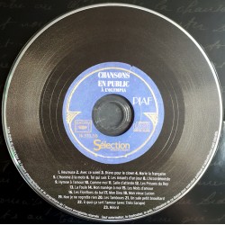 Piaf : CD Chansons en public à l'Olympia