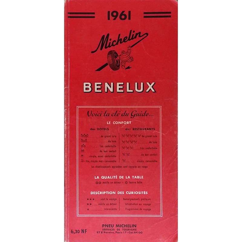 Guide de tourisme Michelin : Benelux - 1961