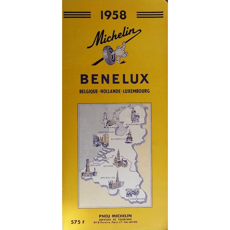Guide de tourisme Michelin : Benelux - 1958