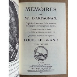 Gatien de Courtilz de Sandras - Mémoires de Mr. D'Artagnan. Tome 1