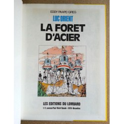 Eddy Paape & Greg - Luc Orient, Tome 5 : La forêt d'acier