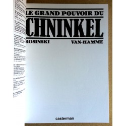 Rosinski & Van-Hamme - Le grand pouvoir du Chninkel