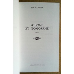 Marcel Proust - Sodome et Gomorrhe, Tome 1