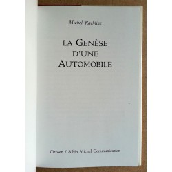 Michel Rachline - La Genèse d'une automobile