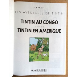 Hergé - Les aventures de Tintin : Tintin au Congo / Tintin en Amérique (Album double)