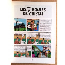Hergé - Les aventures de Tintin : Les 7 boules de cristal