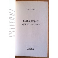 Guy Carlier - Sauf le respect que je vous dois