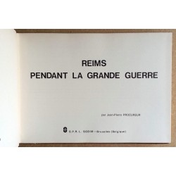 Jean-Pierre Procureur - Reims pendant la Grande guerre