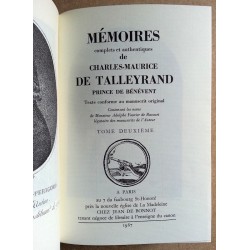 Mémoires complets et authentiques de Charles-Maurice de Talleyrand prince de Bénévent. Tome 2