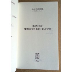 Jean Dutourd - Jeannot, mémoires d'un enfant