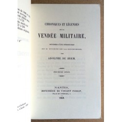 Adolphe de Brem - Chroniques et légendes de la Vendée militaire, Tome 1