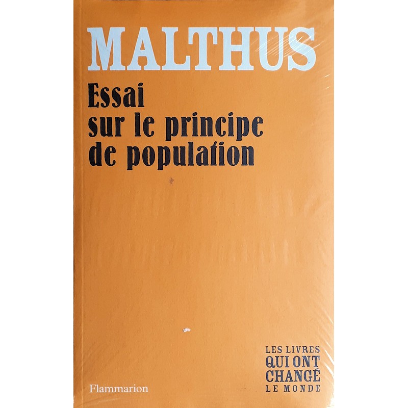 Malthus - Essai sur le principe de population