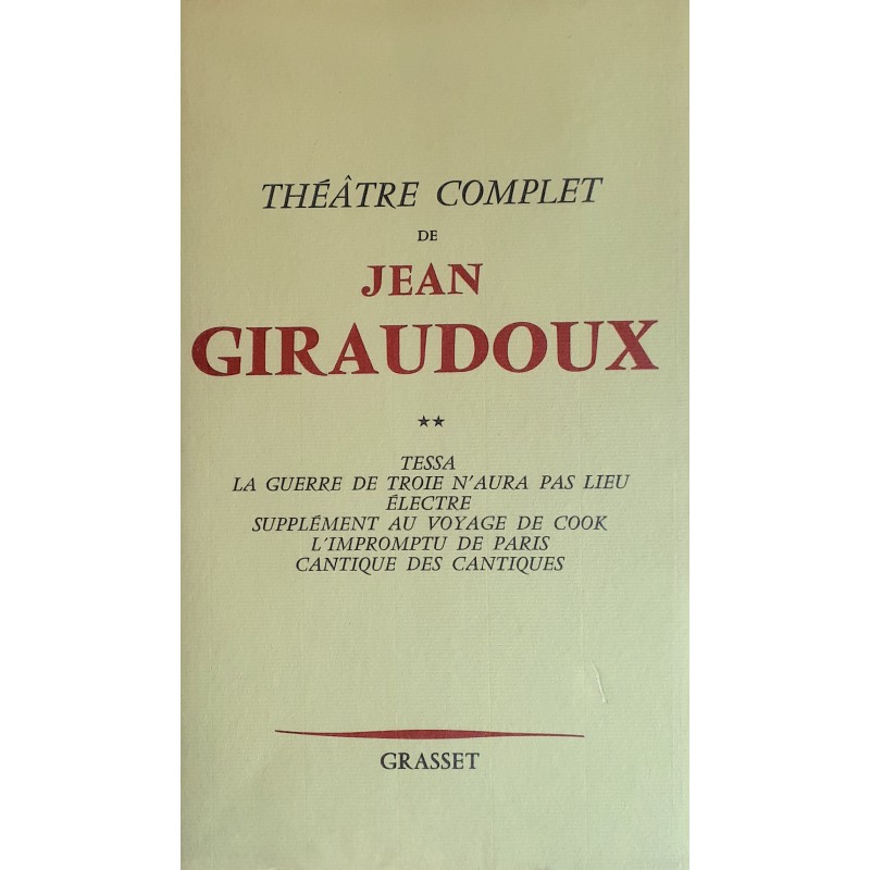 Jean Giraudoux - Théâtre complet, Tome 2