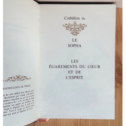 Crébillon fils - Chefs-d'œuvre interdits : Le Sopha - Les égarements du cœur et de l'esprit