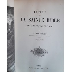 Abbé Cruchet - Histoire de la sainte bible : Ancien et nouveau testament