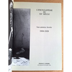 Collectif - Encyclopédie Du XXème siècle : Les années trente 1930-1939