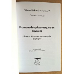 Casimir Chevalier - Promenades pittoresques en Touraine : Histoire, légendes, monuments, paysages