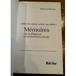 André de Staercke - Mémoires sur la Régence et la Question royale