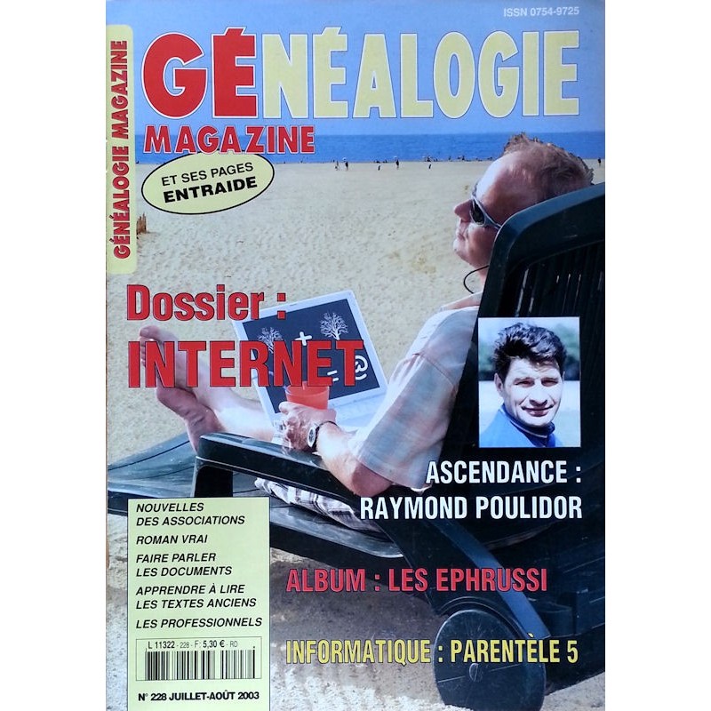 Généalogie Magazine n°228 - Juillet - Août 2003