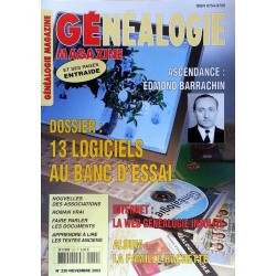 Généalogie Magazine n°220 - Novembre 2002