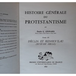 Émile G. Léonard - Histoire générale du protestantisme, Tome 3