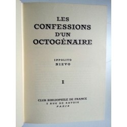 Ippolito Nievo - Les confessions d'un octogénaire, Tome 1
