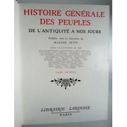 Maxime Petit - Histoire générale des peuples : De l'antiquité à nos jours, Tome 1