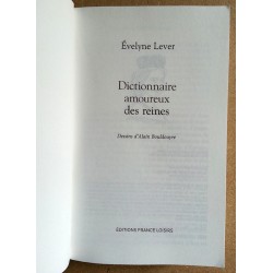 Évelyne Lever - Dictionnaire amoureux des reines